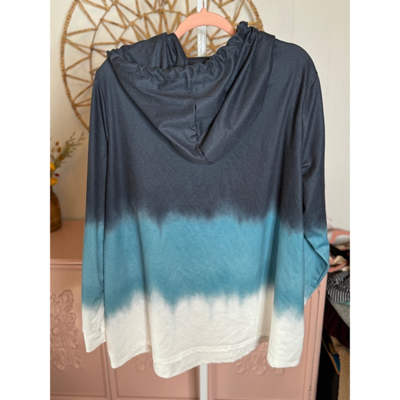 Women's‎ Bloomchic Hoodie Blue White Size 18-20 - Picture 2 of 5